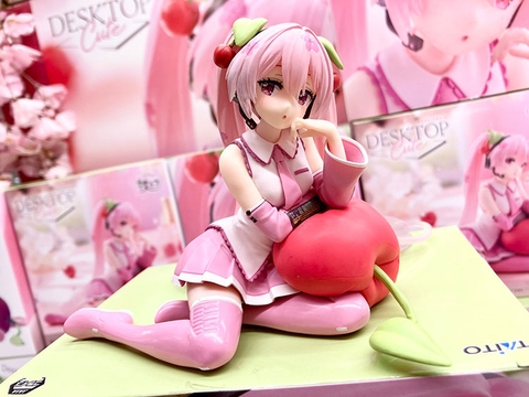 MÔ HÌNH Hatsune Miku - Vocaloid - Desktop Cute - Sakura, Sakuranbo Cushion ver. (Taito) FIGURE CHÍNH HÃNG