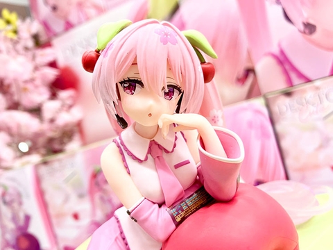 MÔ HÌNH Hatsune Miku - Vocaloid - Desktop Cute - Sakura, Sakuranbo Cushion ver. (Taito) FIGURE CHÍNH HÃNG