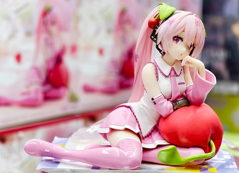 MÔ HÌNH Hatsune Miku - Vocaloid - Desktop Cute - Sakura, Sakuranbo Cushion ver. (Taito) FIGURE CHÍNH HÃNG