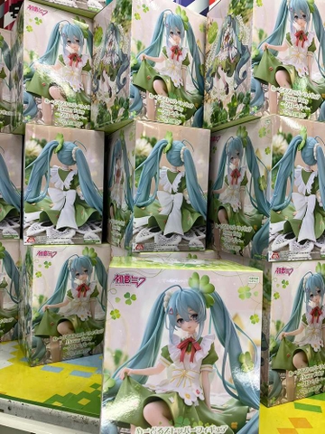 MÔ HÌNH Hatsune Miku - Vocaloid - Flower Fairy - Noodle Stopper Figure - Clover (FuRyu) FIGURE CHÍNH HÃNG