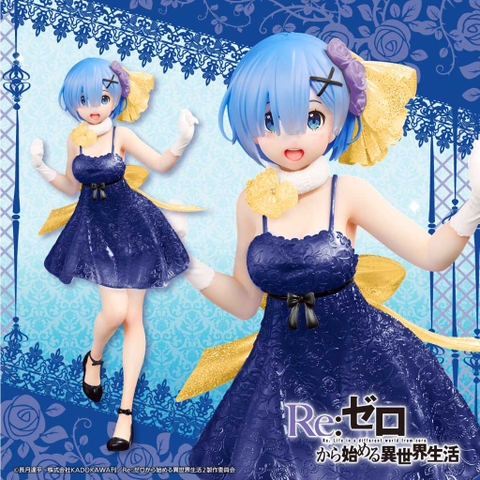 MÔ HÌNH Rem - Re:Zero kara Hajimeru Isekai Seikatsu - Precious Figure - Clear Dress ver., Renewal (Taito)FIGURE CHÍNH HÃNG