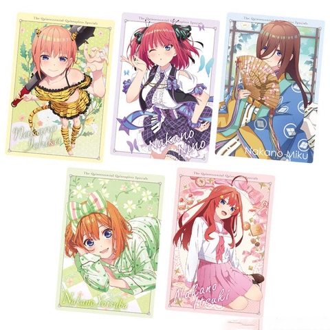 THẺ BÀI Eiga Gotoubun no Hanayome - Wafer Card (BANDAI) CHÍNH HÃNG