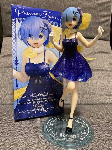 MÔ HÌNH Rem - Re:Zero kara Hajimeru Isekai Seikatsu - Precious Figure - Clear Dress ver., Renewal (Taito)FIGURE CHÍNH HÃNG
