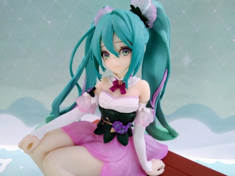 MÔ HÌNH Hatsune Miku - Piapro Characters - Flower Fairy - Noodle Stopper Figure - Asagao, Pink ver. (FuRyu)FIGURE CHÍNH HÃNG