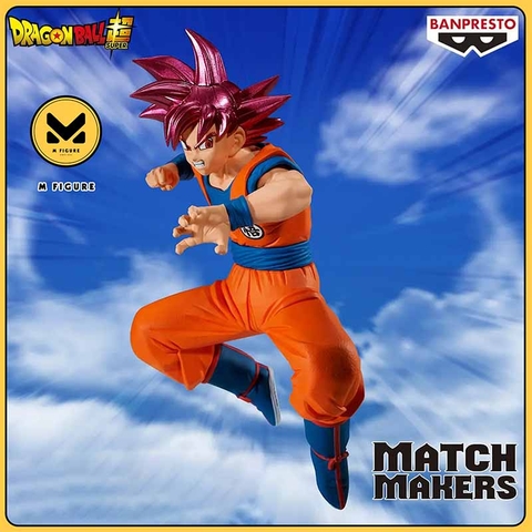 MÔ HÌNH Son Goku SSJ God - Dragon Ball Super - Match Makers (Bandai Spirits) FIGURE CHÍNH HÃNG