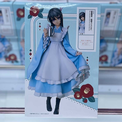 MÔ HÌNH Sakurajima Mai - Seishun Buta Yarou wa Bunny Girl Senpai no Yume wo Minai - 1/7 - Wafuku Maid Ver. (elCOCO) FIGURE CHÍNH HÃNG