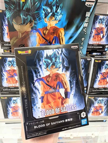 MÔ HÌNH Son Goku SSGSS - Dragon Ball Super - Blood of Saiyans (Bandai Spirits) FIGURE CHÍNH HÃNG