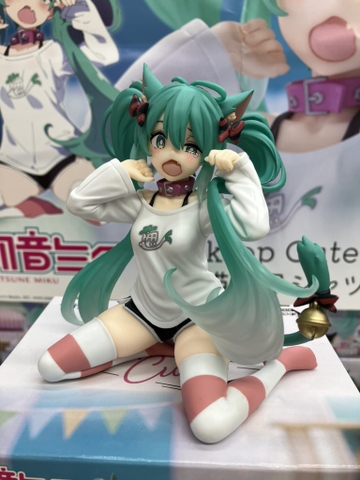 MÔ HÌNH Hatsune Miku - Vocaloid - Desktop Cute - Nekomimi T-Shirt ver. (Taito) FIGURE CHÍNH HÃNG