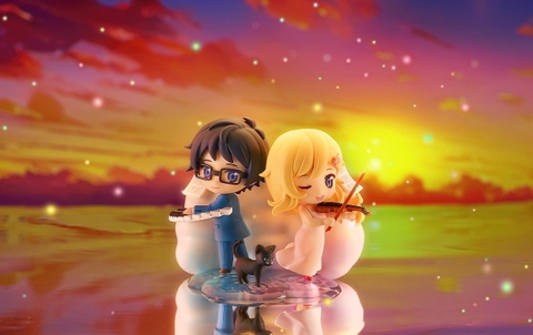 [Pre Order] MÔ HÌNH Arima Kousei - Miyazono Kaori - Shigatsu wa Kimi no Uso - Qset+ (Good Smile Arts Shanghai, Good Smile Company) FIGURE CHÍNH HÃNG