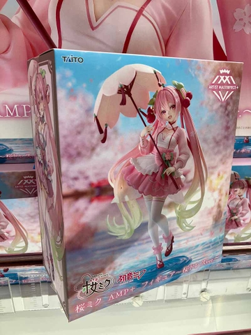 MÔ HÌNH Hatsune Miku - Vocaloid - AMP+ - Sakura, Sakura Dress Ver. (Taito) FIGURE CHÍNH  HÃNG