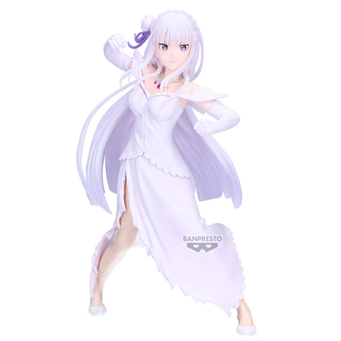 [Pre Order] MÔ HÌNH Emilia - Re:Zero Kara Hajimeru Isekai Seikatsu - Espresto - Espresto -Excite Motions- (Bandai Spirits) FIGURE CHÍNH HÃNG