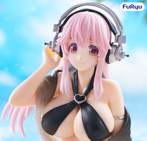 [Pre Order] MÔ HÌNH  Sonico - SoniComi (Super Sonico) - Noodle Stopper Figure - Black Bikini ver. (FuRyu) FIGURE CHÍNH HÃNG
