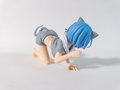 MÔ HÌNH Rem - Re:Zero - Desktop Cute - Cat Room Wear ver., Renewal (Taito) FIGURE CHÍNH HÃNG