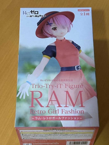 MÔ HÌNH Ram - Re:Zero kara Hajimeru Isekai Seikatsu - Trio-Try-iT - Retro Girl Fashion (FuRyu) FIGURE CHÍNH HÃNG