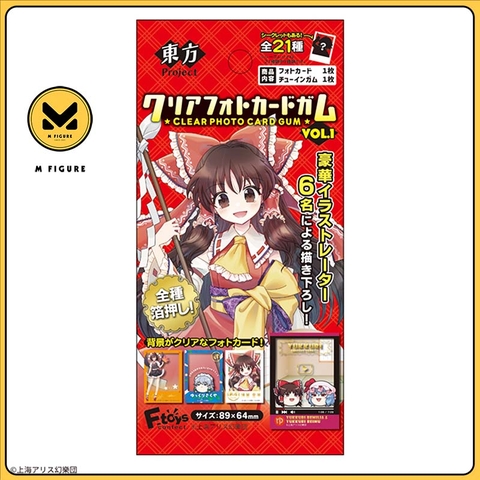 THẺ BÀI Touhou Project Clear Photo Card Gum Vol.1 PACK CARD CHÍNH HÃNG