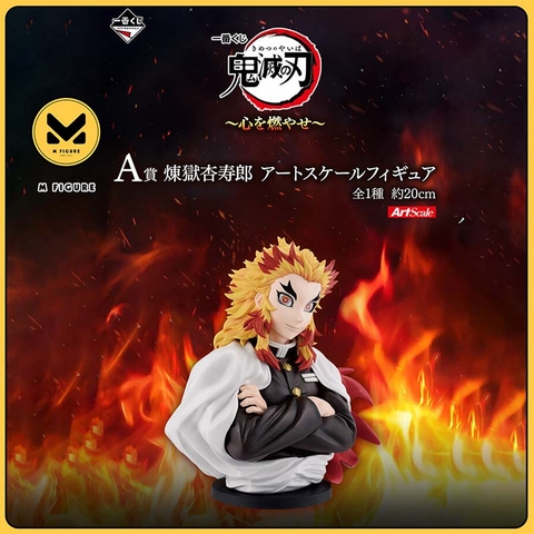 [Pre Order] MÔ HÌNH Rengoku Kyoujurou - Kimetsu no Yaiba - ArtScale - Bust - Ichiban Kuji (A Prize) (Bandai Spirits) FIGURE CHÍNH HÃNG