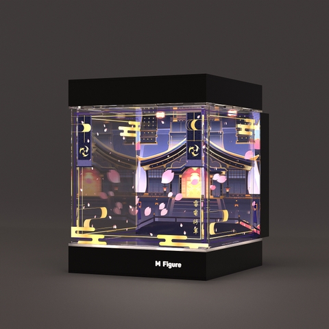 Hộp Trưng Bày MÔ HÌNH Raiden Shogun - Genshin Impact - God of Thunder (Apex)(M Figure)Mica Box