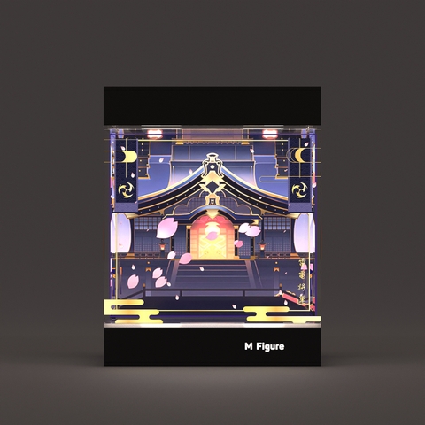 Hộp Trưng Bày MÔ HÌNH Raiden Shogun - Genshin Impact - God of Thunder (Apex)(M Figure)Mica Box