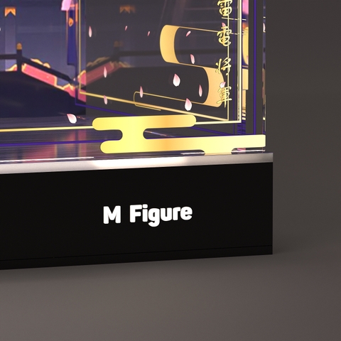 Hộp Trưng Bày MÔ HÌNH Raiden Shogun - Genshin Impact - God of Thunder (Apex)(M Figure)Mica Box