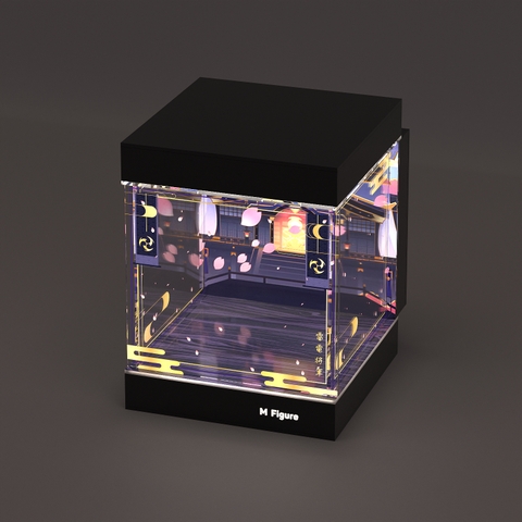 Hộp Trưng Bày MÔ HÌNH Raiden Shogun - Genshin Impact - God of Thunder (Apex)(M Figure)Mica Box