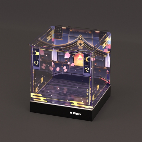 Hộp Trưng Bày MÔ HÌNH Raiden Shogun - Genshin Impact - God of Thunder (Apex)(M Figure)Mica Box