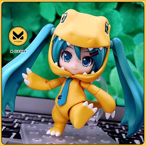 MÔ HÌNH Hatsune Miku - Digimon Adventure - Vocaloid  - Nendoroid (#1439) - Kigurumi Agumon Ver. (Good Smile Company, Plex) FIGURE CHÍNH HÃNG