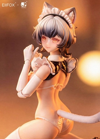 [PRE-ORDER] MÔ HÌNH Cat Maid Little Pudding - Original - 1/12 (Bear Panda, Eiifox) FIGURE CHÍNH HÃNG