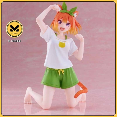 MÔ HÌNH NAKANO YOTSUBA - GOTOUBUN NO HANAYOME - DESKTOP CUTE - CAT ROOM WEAR VER. (TAITO) FIGURE CHÍNH HÃNG