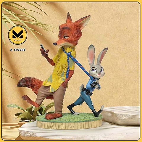 MÔ HÌNH Nick & Judy - Zootopia - Disney Showcase – Unbreakable Bond (Enesco) FIGURE CHÍNH HÃNG