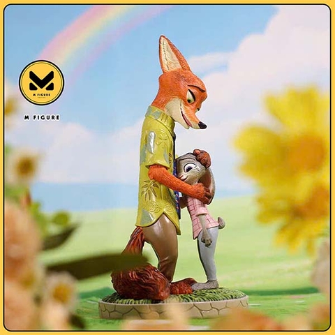 MÔ HÌNH Nick & Judy - Zootopia - Disney Showcase – Comfort & Trust (Enesco) FIGURE CHÍNH HÃNG