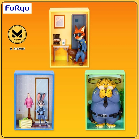MÔ HÌNH Nick Wilde - Judy Hopps - Officer Clawhauser - Zootopia - Concept Figure ~Break Time~ (FuRyu) FIGURE CHÍNH HÃNG