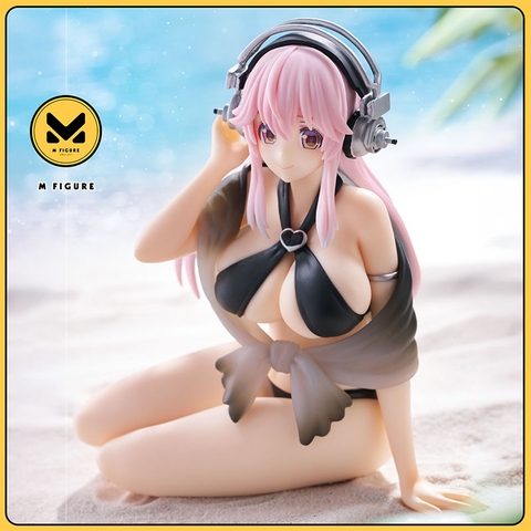[Pre Order] MÔ HÌNH  Sonico - SoniComi (Super Sonico) - Noodle Stopper Figure - Black Bikini ver. (FuRyu) FIGURE CHÍNH HÃNG