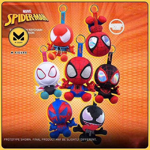 BÔNG BLIND BOX Spider Man - Spider Man Beyond The Spider Verse - Cosbi Plush Keychain Collection (Hot Toys) PLUSHIE CHÍNH HÃNG
