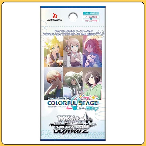 THẺ BÀI Project SEKAI COLORFUL STAGE! feat. Hatsune Miku Vol.3 - Weiss Schwarz - Booster Box (Bushiroad) PACK CARD CHÍNH HÃNG