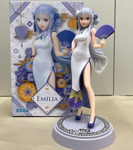 MÔ HÌNH Emilia - Re:Zero Kara Hajimeru Isekai Seikatsu - Dragon-Dress Ver. (SEGA) FIGURE CHÍNH HÃNG