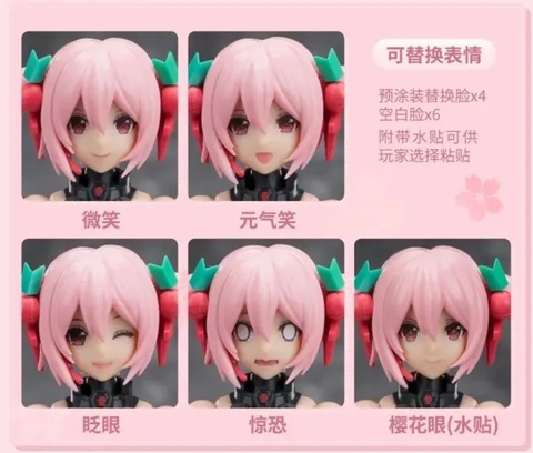 MÔ HÌNH Hatsune Miku - Vocaloid - Sakura, Sakura Express (SOSKILL) MODEL KIT CHÍNH HÃNG
