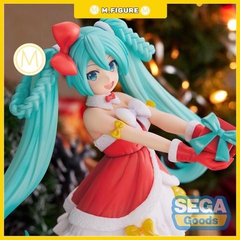 MÔ HÌNH HATSUNE MIKU  - Vocaloid - Hatsune Miku (2022 Christmas Ver.) - Super Premium Figure (SEGA) FIGURE CHÍNH HÃNG