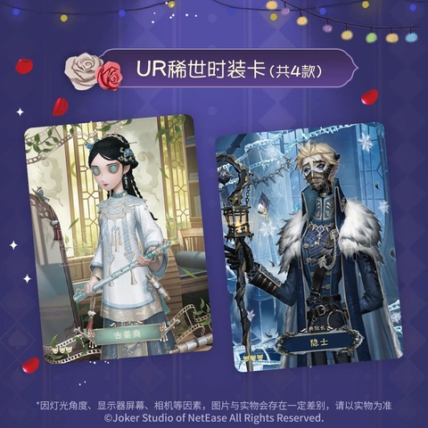 THẺ BÀI Identity V Sculpting in Time Trading Card Series Basic Edition Part II PACK CARD CHÍNH HÃNG