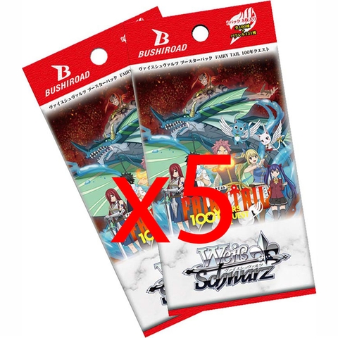 THẺ BÀI Weiss Schwarz - Booster Pack - FAIRY TAIL 100 Year Quest PACK CARD CHÍNH HÃNG