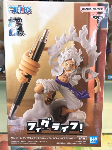 MÔ HÌNH Monkey D. Luffy - One Piece - FigLife! (vol.1) - Gear 5 (Bandai Spirits)FIGURE CHÍNH HÃNG