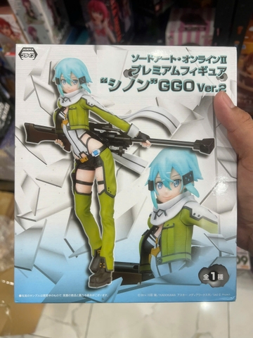 MÔ HÌNH  Sinon - Sword Art Online II - GGO Ver.2, GGO ver. (SEGA) FIGURE CHÍNH HÃNG
