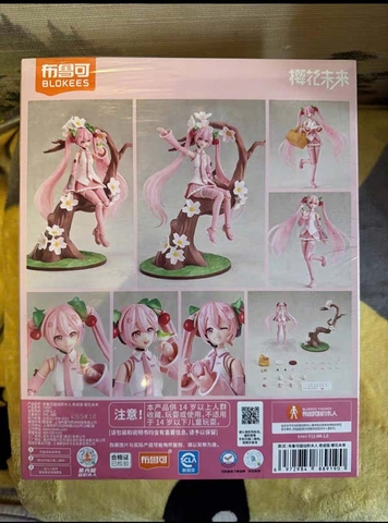MÔ HÌNH  Hatsune Miku - Vocaloid - Fantastics Sakura Hatsune Miku (Blokees) MODEL KIT CHÍNH HÃNG