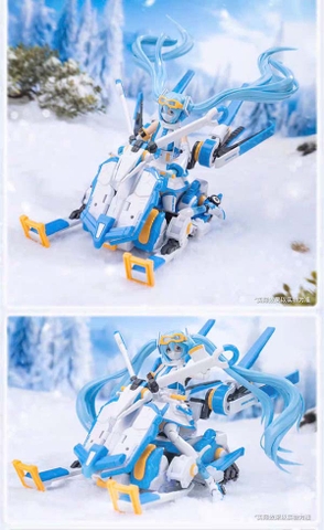 MÔ HÌNH Hatsune Miku - Snow Miku - Yolopark Soskill (Piapro) MODEL KIT CHÍNH HÃNG