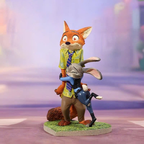 MÔ HÌNH Nick & Judy - Zootopia - Disney Showcase - Nick & Judy Zootopia Valentine (Enesco) FIGURE CHÍNH HÃNG