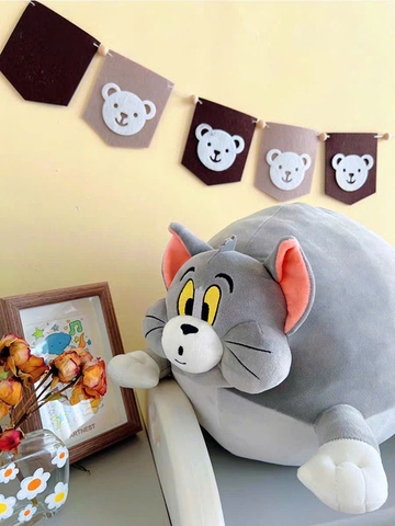 GỐI ÔM Tom & Jerry - Tom and Jerry - Plush Stuffed and Sleeping Suddle Pillow (HUGKIS) PILLOW CHÍNH HÃNG