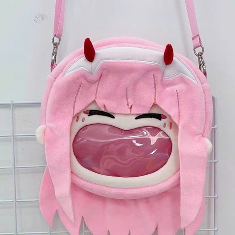 Túi Đeo Zero Two Uwa - Crossbody Backpack ItaBag - Darling in the FranXX - Plushie CHÍNH HÃNG