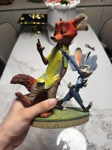 MÔ HÌNH Nick & Judy - Zootopia - Disney Showcase – Unbreakable Bond (Enesco) FIGURE CHÍNH HÃNG