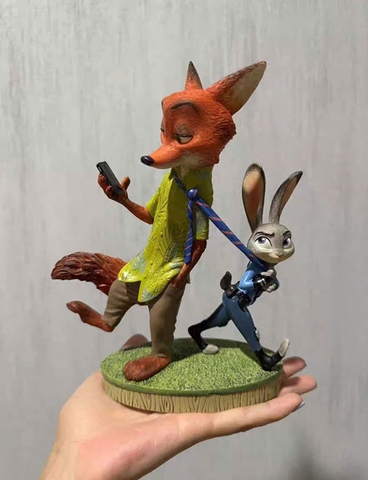MÔ HÌNH Nick & Judy - Zootopia - Disney Showcase – Unbreakable Bond (Enesco) FIGURE CHÍNH HÃNG