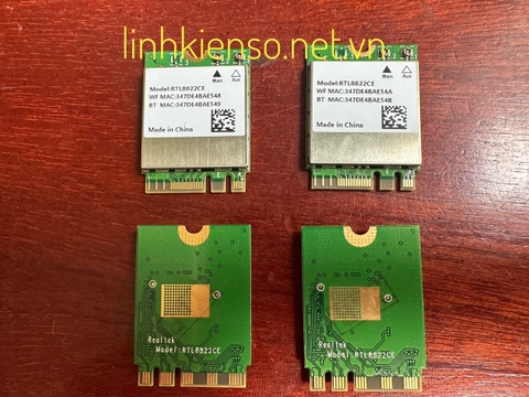 Card Wifi RTL8822CE 802.11AC 867Mbps 2.4g & 5G Bluetooth 5.0 NGF M.2 Dùng cho Dell Acer Tosiba