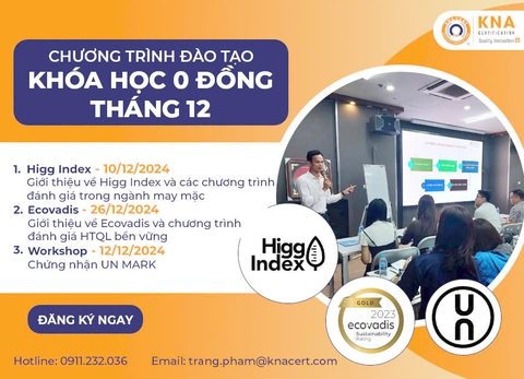 Chương trình Đào tạo 0 đồng tháng 12 năm 2024 tại KNA CERT